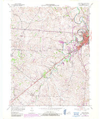Paris West 1954 topographic map thumbnail