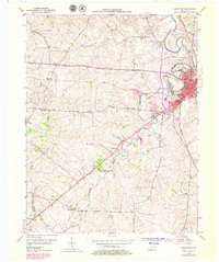 Paris West 1954 topographic map thumbnail