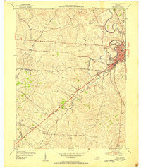Paris West 1954 topographic map thumbnail