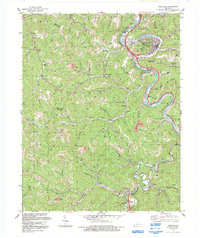 Pikeville 1992 topographic map thumbnail