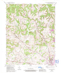 Pleasant Green Hill 1957 topographic map thumbnail