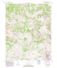 Pleasant Green Hill 1957 topographic map thumbnail