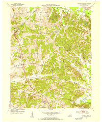 Pleasant Ridge 1953 topographic map thumbnail