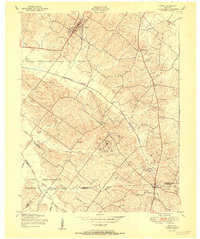 Poole 1951 topographic map thumbnail