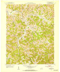 Portersburg 1952 topographic map thumbnail
