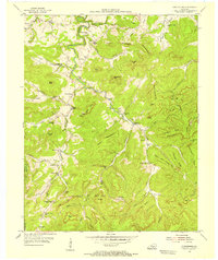 Powersburg 1954 topographic map thumbnail