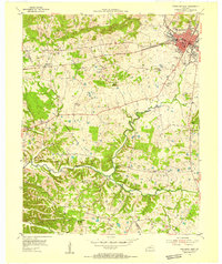 Princeton West 1954 topographic map thumbnail