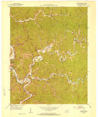 Quicksand 1951 topographic map thumbnail