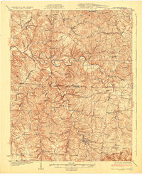 Red Boiling Springs 1931 topographic map thumbnail