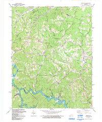 Redbush 1992 topographic map thumbnail
