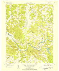 Reedyville 1954 topographic map thumbnail