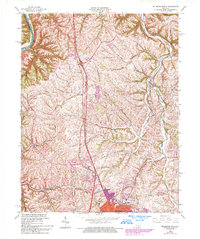 Richmond North 1965 topographic map thumbnail