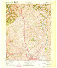 Richmond North 1965 topographic map thumbnail
