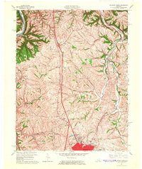 Richmond North 1965 topographic map thumbnail
