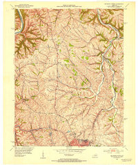 Richmond North 1952 topographic map thumbnail