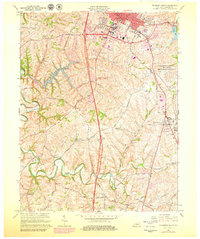 Richmond South 1965 topographic map thumbnail