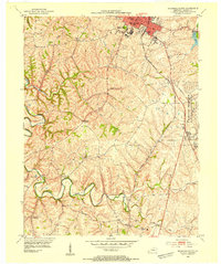Richmond South 1953 topographic map thumbnail
