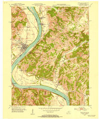 Rising Sun 1951 topographic map thumbnail