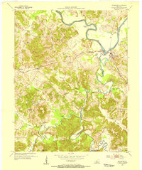 Rochester 1953 topographic map thumbnail
