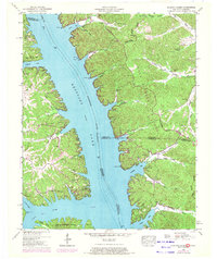Rushing Creek 1950 topographic map thumbnail