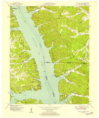 Rushing Creek 1950 topographic map thumbnail