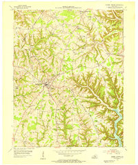Russell Springs 1954 topographic map thumbnail
