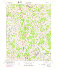 Sadieville 1965 topographic map thumbnail