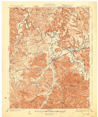 Salt Lick 1934 topographic map thumbnail