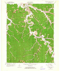 Salyersville South 1962 topographic map thumbnail