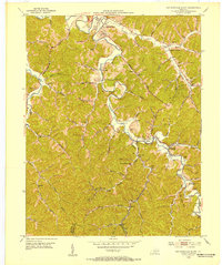 Salyersville South 1951 topographic map thumbnail