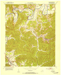 Saxton 1952 topographic map thumbnail