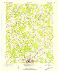 Scottsville 1954 topographic map thumbnail
