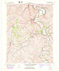Shawhan 1954 topographic map thumbnail