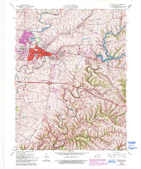 Shelbyville 1965 topographic map thumbnail