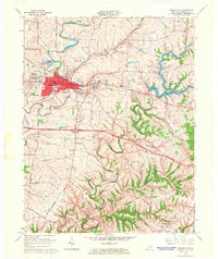 Shelbyville 1965 topographic map thumbnail