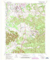 Shepherdsville 1962 topographic map thumbnail