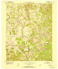 Shopville 1952 topographic map thumbnail
