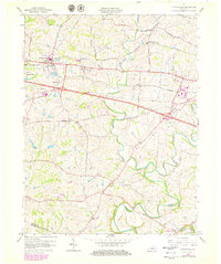 Simpsonville 1960 topographic map thumbnail