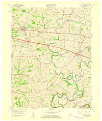 Simpsonville 1960 topographic map thumbnail