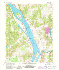 Smithland 1967 topographic map thumbnail