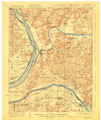 Smithland 1929 topographic map thumbnail