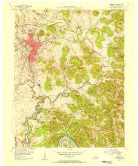 Somerset 1954 topographic map thumbnail
