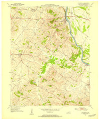 Spottsville 1951 topographic map thumbnail