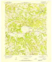 Spring Lick 1954 topographic map thumbnail