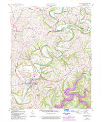 Taylorsville 1960 topographic map preview