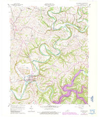 Taylorsville 1960 topographic map preview