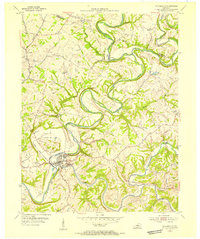 Taylorsville 1954 topographic map preview