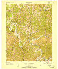 Tallega 1952 topographic map thumbnail