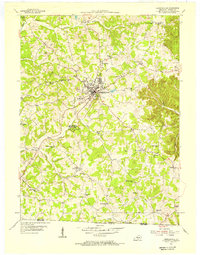 Tompkinsville 1954 topographic map thumbnail