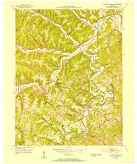 Tygarts Valley 1950 topographic map thumbnail